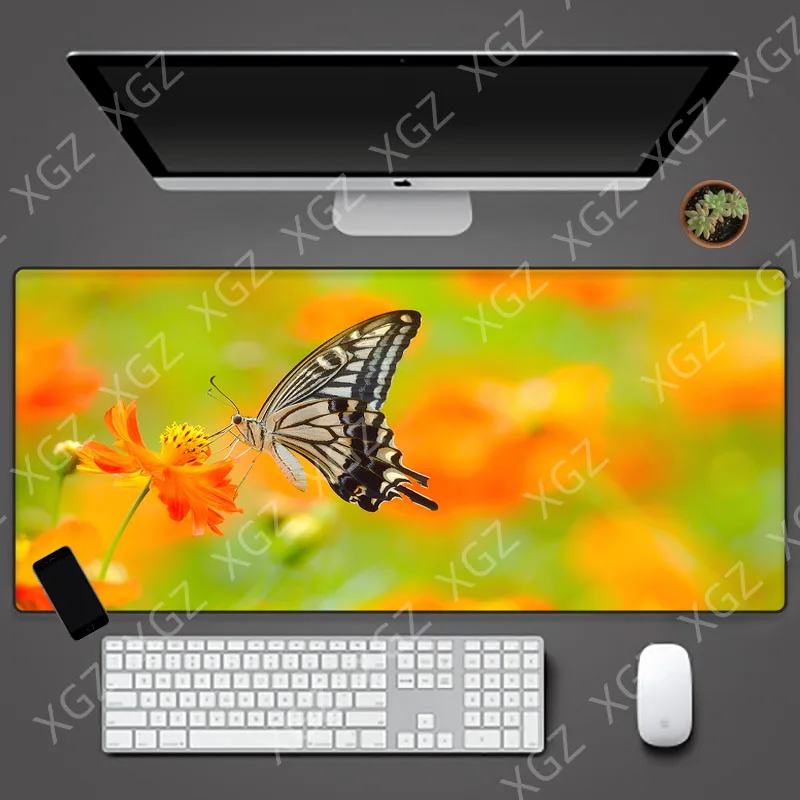 

YuzuoanXL Nature Butterfly Large Gaming Mouse Pad Hot-selling Home Office Desk Pad Super Waterproof Overlocking Easy-to-use Pad