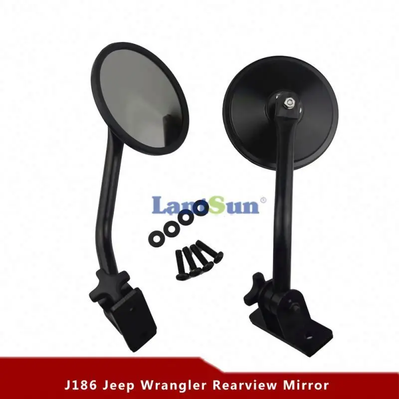 J186 ABS Rear View Mirror For Jeep Jk For Wrangler 2007-2016 LANTSUN