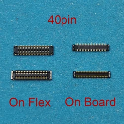 5pcs 40pin Lcd Display Screen Flex FPC Connector On Motherboard For Samsung Galaxy J7 Pro 2017 J730 F FN N J7Pro A5 A5000 A5009