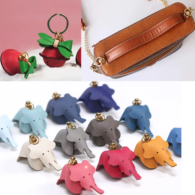 WUTA Brass Ball Chicago Stud Screw Rivets Nails Rotatable D Ring Wallet Chain Buckle Handle Connector DIY Leather Accessories