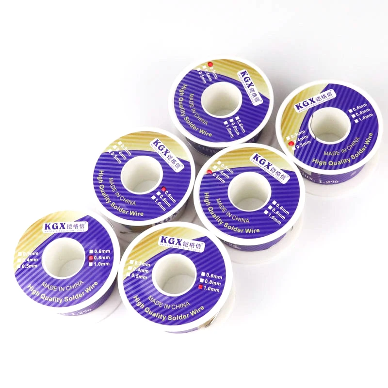 SAYTL Rosin Core Solder Wire 50g Sn63% Pb37% 0.2/0.3/0.4/0.5/0.6/0.8mm Low Melting Point Welding Tin Wire BGA Soldering Tools