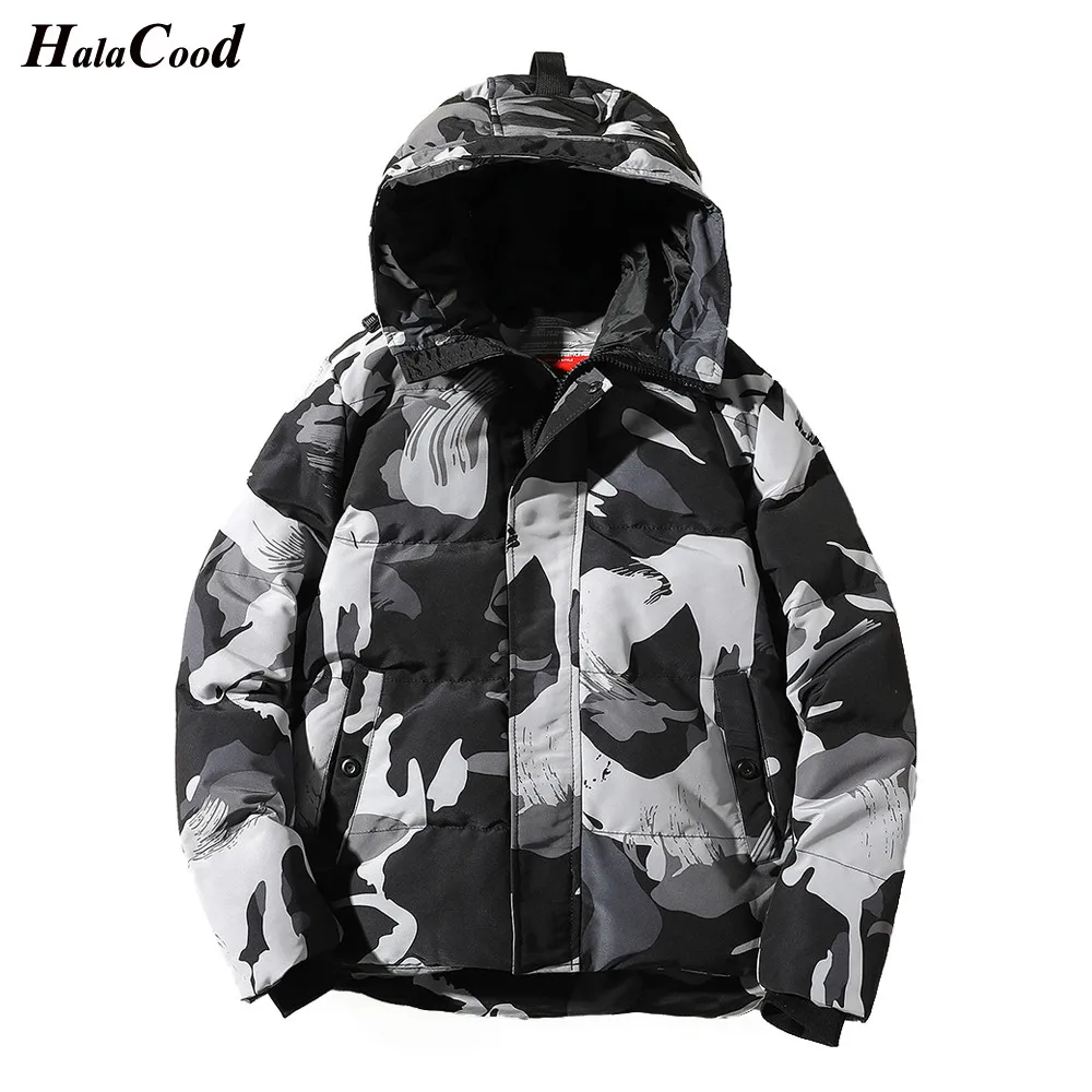 

HALACOOD Brand New Male Camouflage Military Jacket Men Fashion Warm Coat Fashion Casual Parka Medium Thickening Coat Men Winter