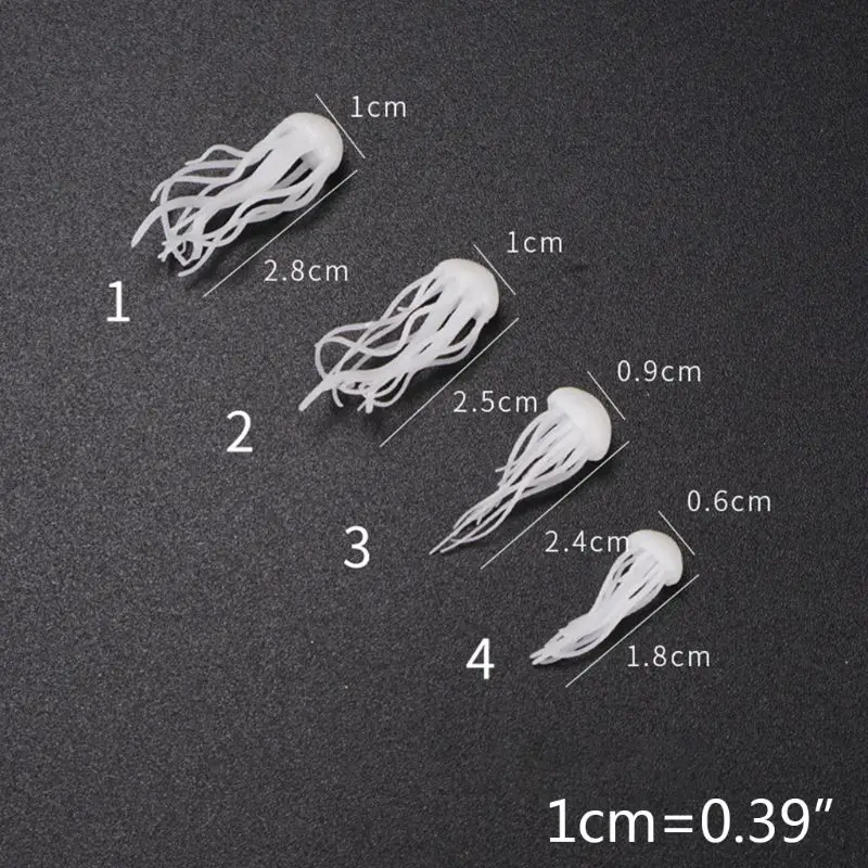 

16 Pcs/set 3D Mini Jellyfish Modeling Epoxy Filling Material Crystal Ocean Resin DIY Craft Decoration UV Filler