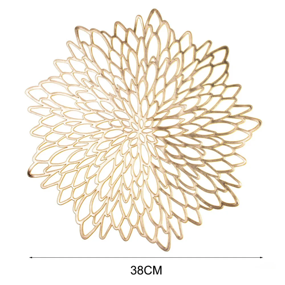 Posavasos decorativo para cocina, Mantel Individual con plantas de simulación de PVC para mesa de comedor, posavasos, decoración del hogar