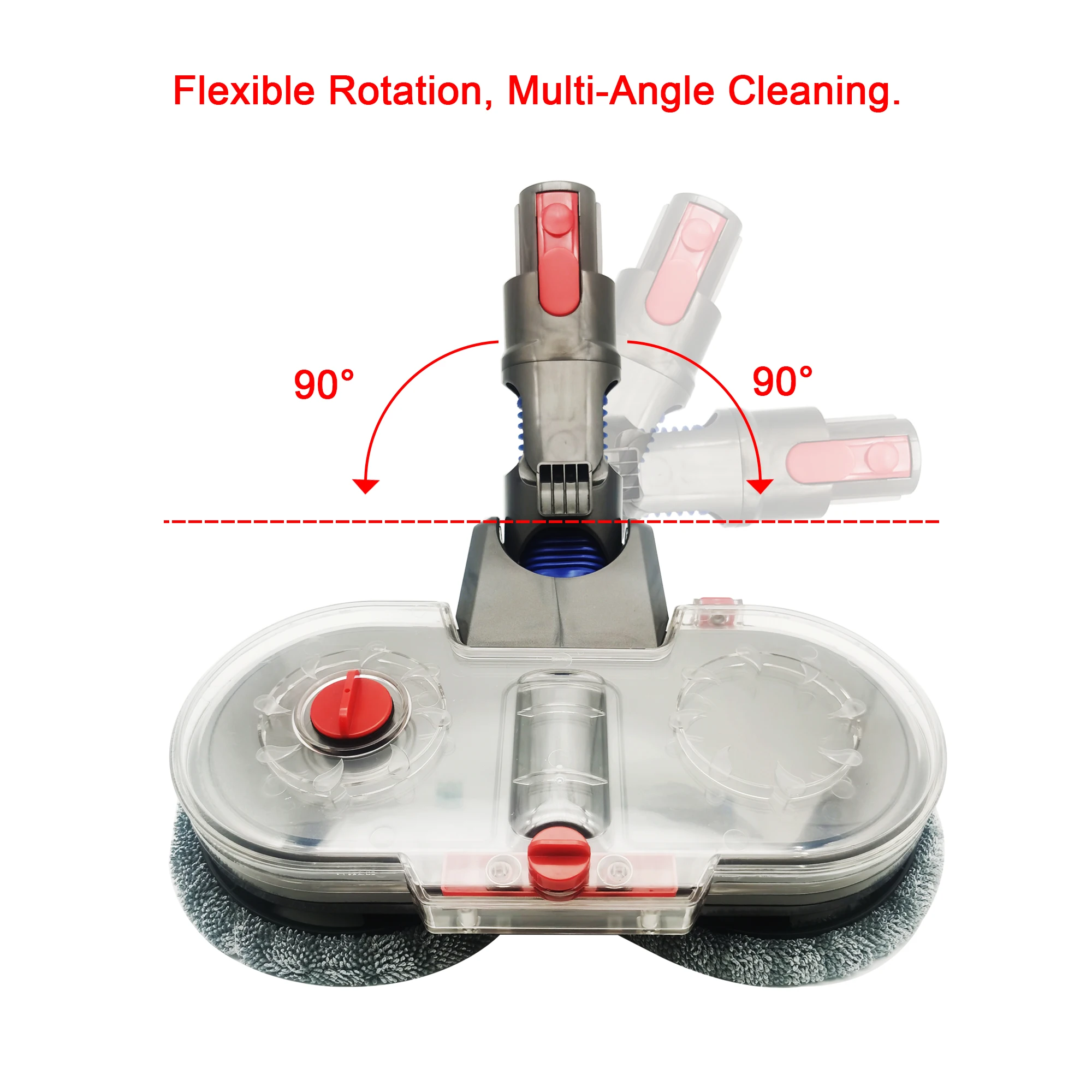 Dyson v7 v8 v10 v11用のウェットおよびドライ電動ブラシ,交換可能なアクセサリ,水タンク付き,モップパッド