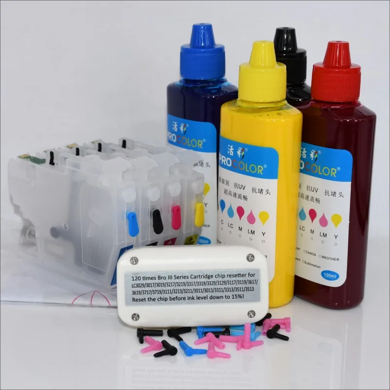 Refill ink cartridge LC 3213 3211 LC3211 LC3213 for BROTHER DCP-j572DW DCP j572DW MFC J491DW j497 MFC-J491DW MFC-J497DW Printer