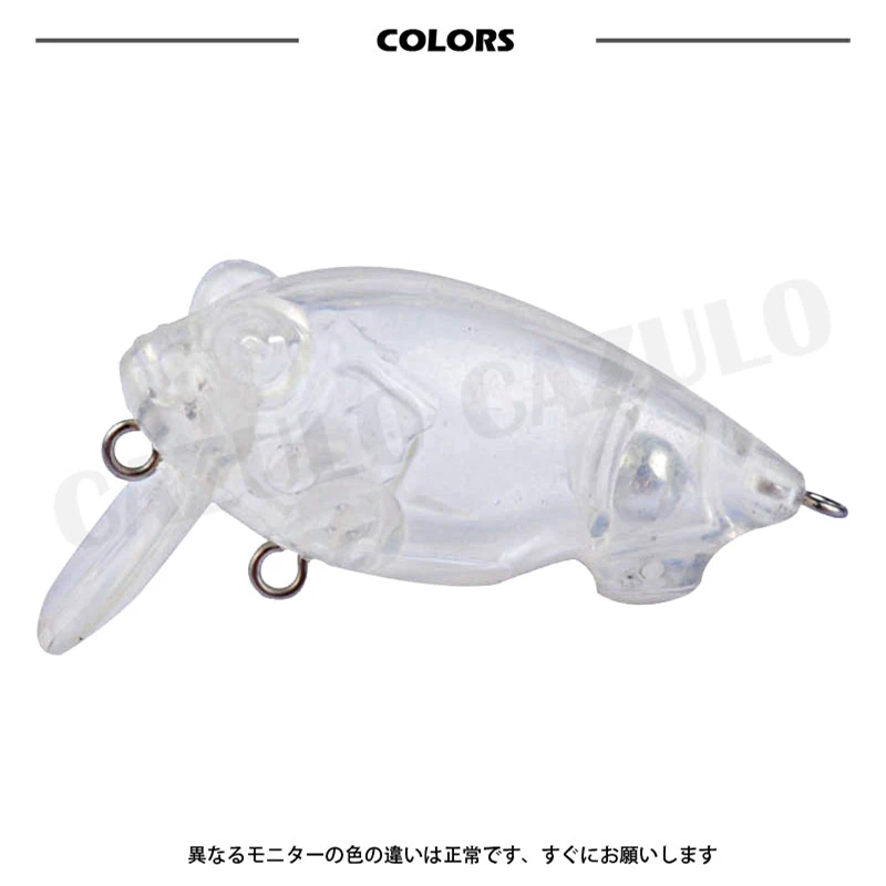 Аксессуары для зимней рыбалки, пустая Неокрашенная приманка, кренкбейт, приманка, искусственная 5,5 г 52 мм, плавающий ABS воблер «сделай сам» для ловли карпа