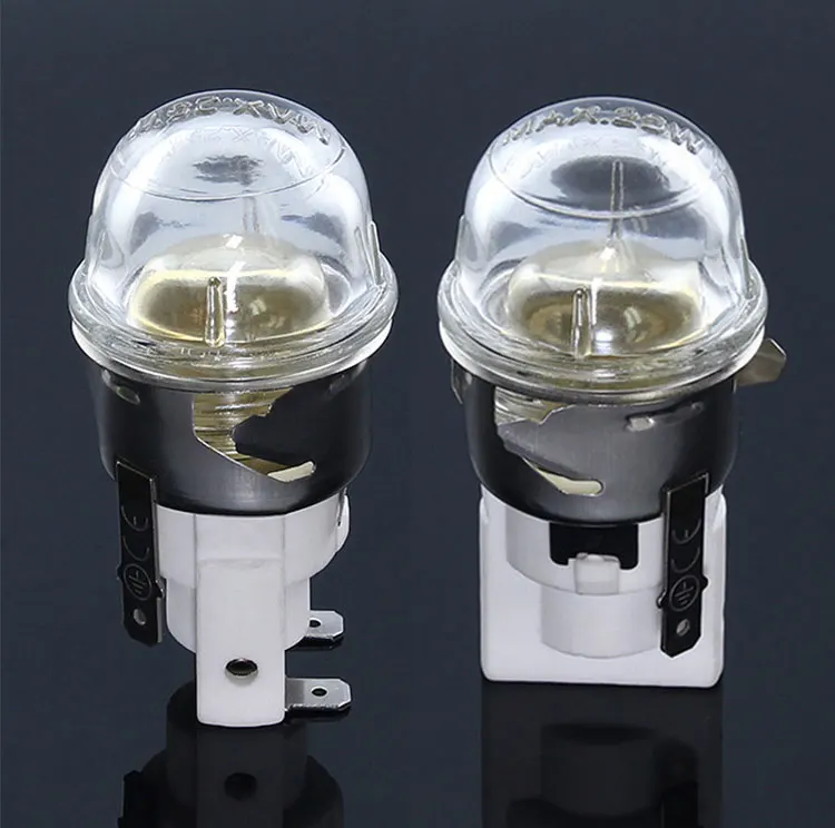 High temperature resistant lamp holder lamp holder Oven lamp holder 500 degrees E14 screw mouth with quartz lampshade