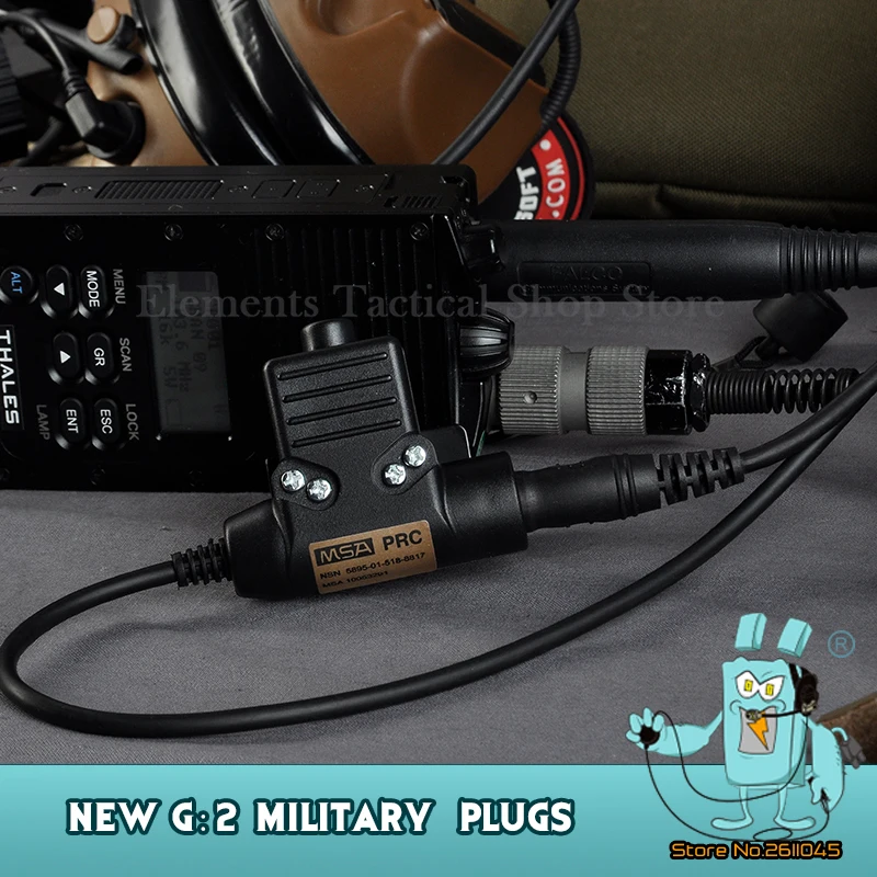 

Z-tac Tactical Airsoft PTT PRC 152 TCI Tactical G:2 Military Plugs Push-to-Talk Adapter For PRC-148 PRC 152 Accessories