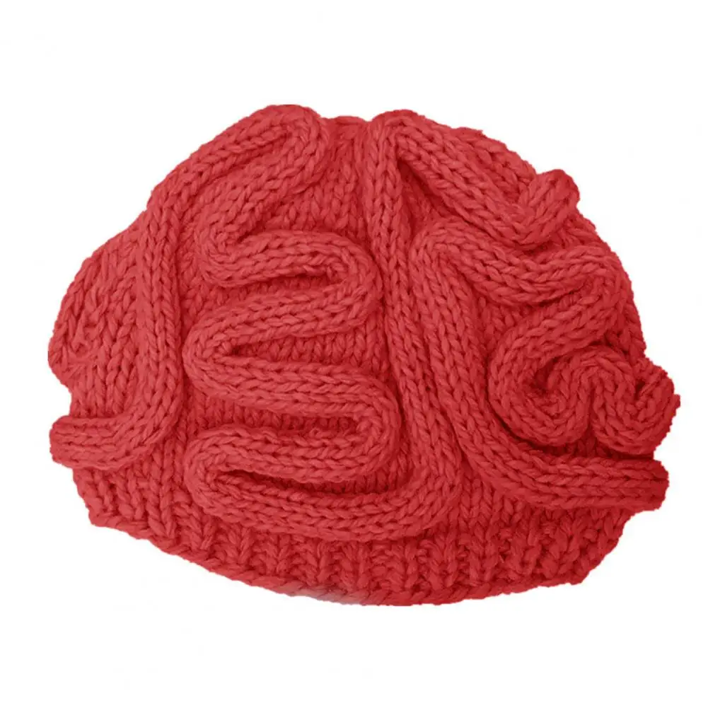 HOT SALES！！！Spoof Horror Brain Knitted Hat Funny Warm Cap Party Headwear Photography Props