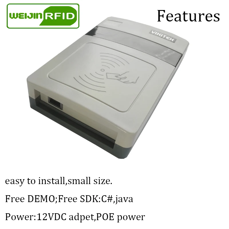 UHF RFID reader writer VIKITEK VFR08 USB port  915mhz 900mhz 868mhz passive rfid tag label inlay card sticker copier encoder