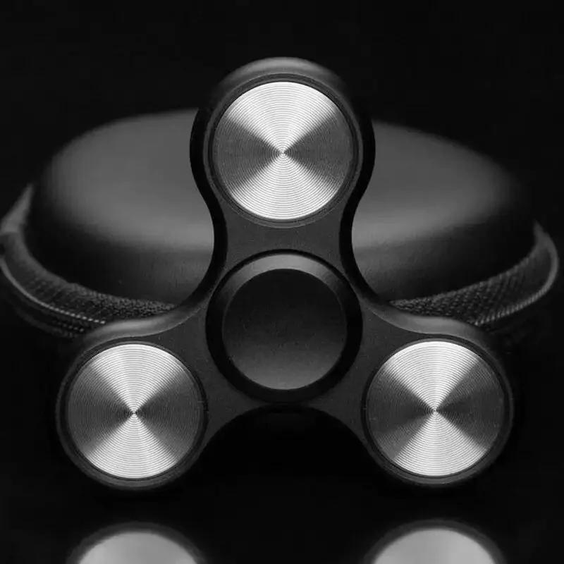 Aluminiowy stop metali Fidget Spinner kolorowy EDC gładki galwanicznie hybrydowy ADHD chłopiec zabawki Rliever stres dla dzieci dorosłych