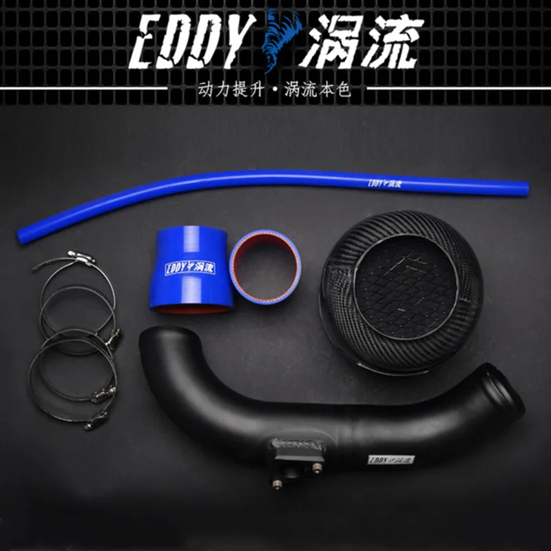 EDDY Intake System Air Intake Pipe & Carbon Fiber Air Filter for Toyota VIOS 1.3 2014-2016 VIOS 1.5 2014-2017 Car Engine Parts