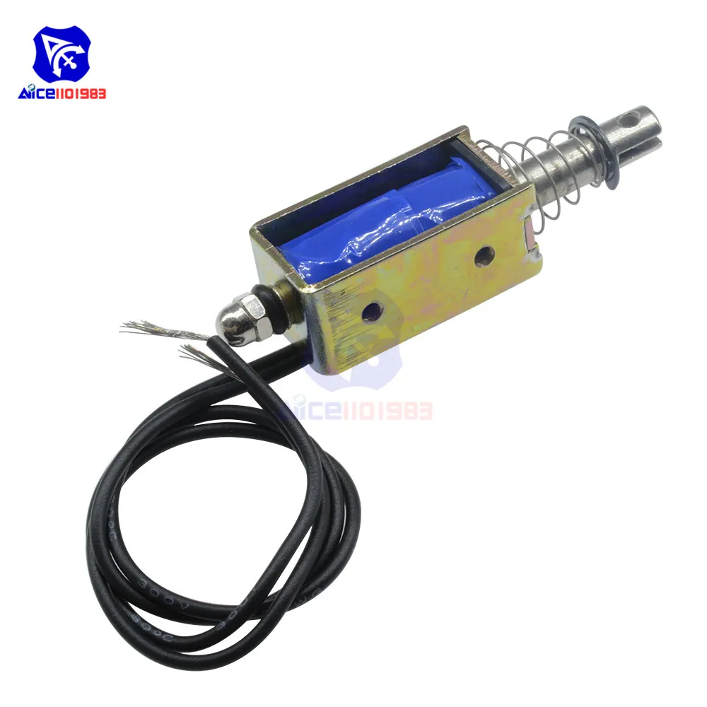 JF-0530B Elektromagnet DC 6V/12V/24V 300mA 5N/10mm Präziser Pull-Push-Typ Linearer Bewegungsmagnet mit Kabel – Detail 11