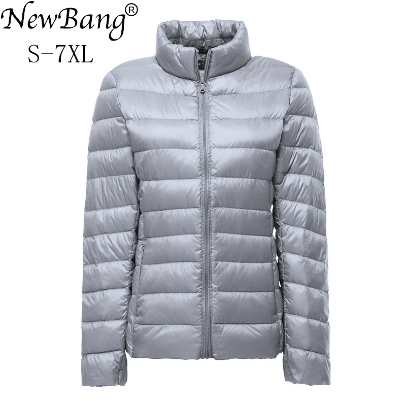 NewBang Plue Size 6xl 7XL Duck Down Jacket Women Ultra Light Down Jacket Feather Jacket Plus Women\'s Overcoat Windbreaker Coats