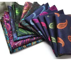 mens hankerchief suit pocket handkerchiefs green black blue silk pocket square paisley flower polka dot