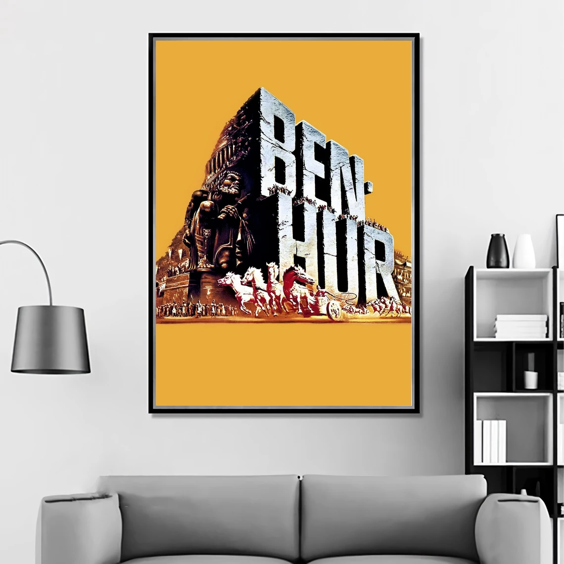 Ben-Hur (1959) Poste American religious epic film Wall Decor Print Charlton Heston Jack Hawkins Art Gift