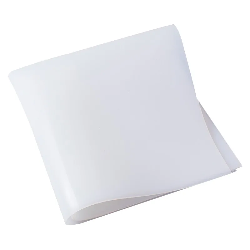 3mm Silicone Rubber Sheet milky white silicone rubber sheeting heat resist rubber mat 500x500mm