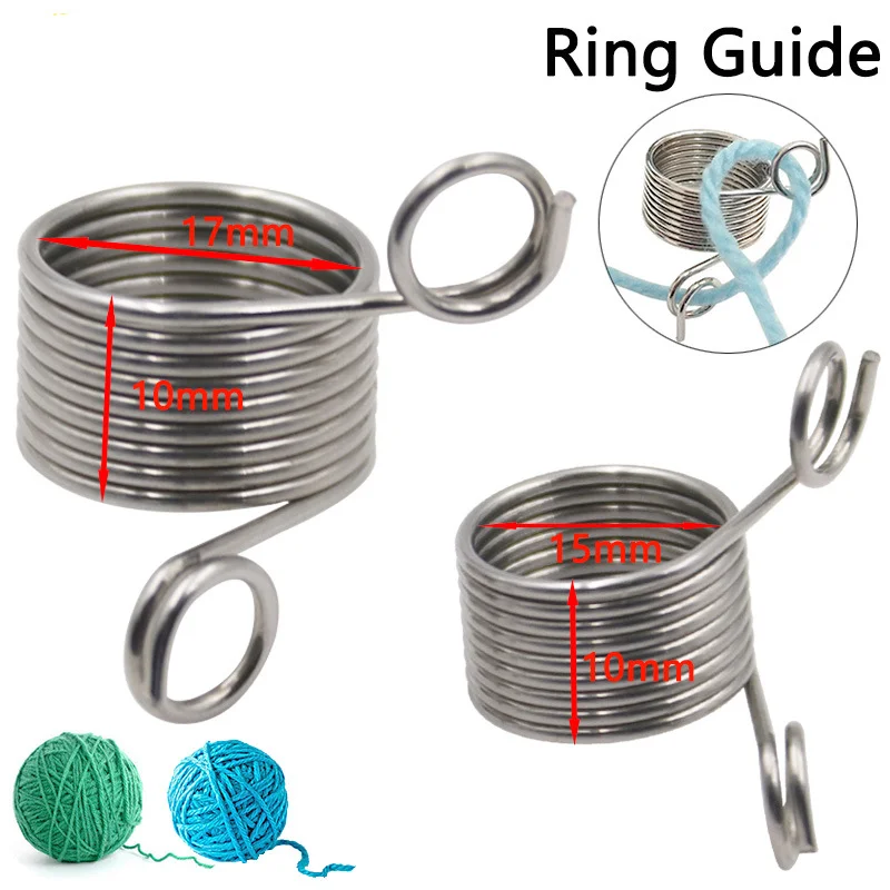 Anello per maglieria regolabile anello per uncinetto anello per maglieria anello per donna strumento per maglieria usura delle dita ditale accessori per cucire regalo