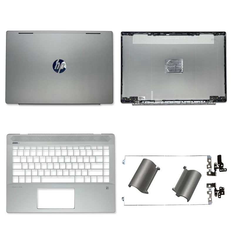 

New LCD Back Cover/Hinges/Palmrest Upper Top Case Hinge Cover For HP 14-CE TPN-Q207 Series Screen Display Back Cover