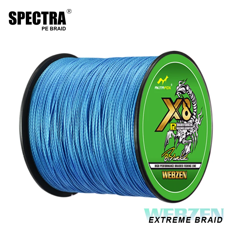 

Spectra PE Fishing Line 300M/500M 8 Strands Braided pe line Multifilament Wire Cord for Carp Bass Trout Fishing Line 15-100LB