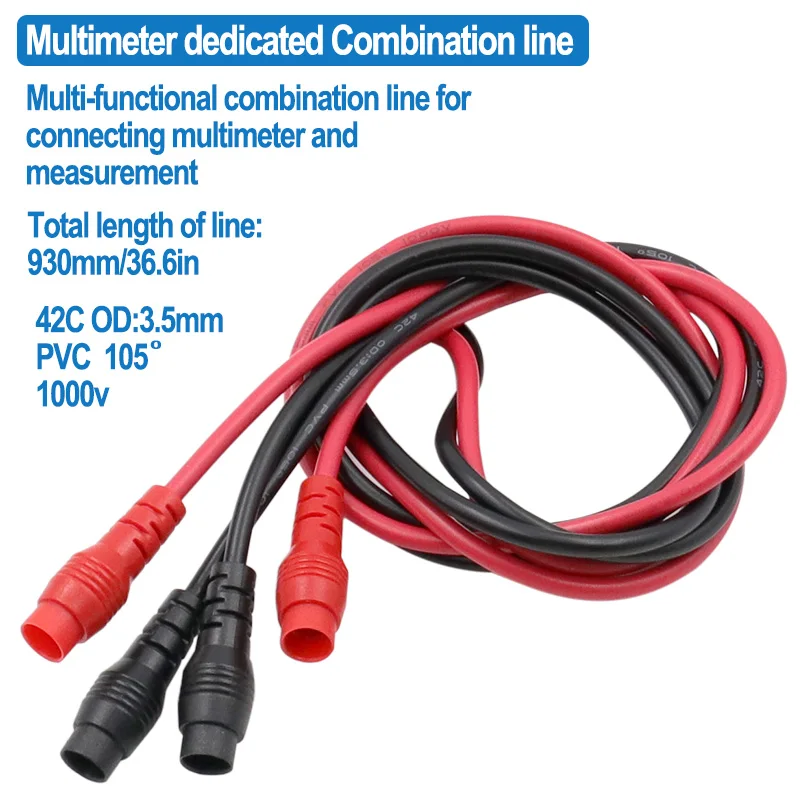 16pcs in 1 set Universale Multimetro Digitale Probe 90 centimetri Ago Punta Sonda Cavi Test Spille Wire Pen Cavo linea di Test Assortimento Kit