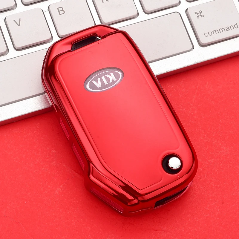 Soft TPU Car Remote Key Case Cover Protective Shell Fob For KIA Sportage R GT Stinger GT Sorento Ceed CD Cerato Forte 2018 2019