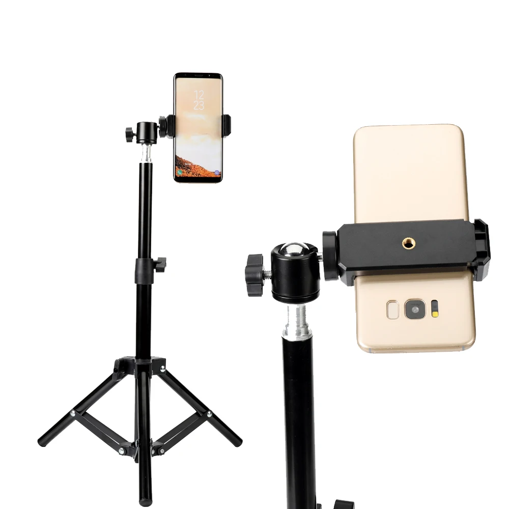 Aluminum Tripod For Iphone 16 12 13 14 15 Pro Max Xiaomi Huawei Cell Phone Live Photography Selfie For Tik Tok Vlog Video Camera