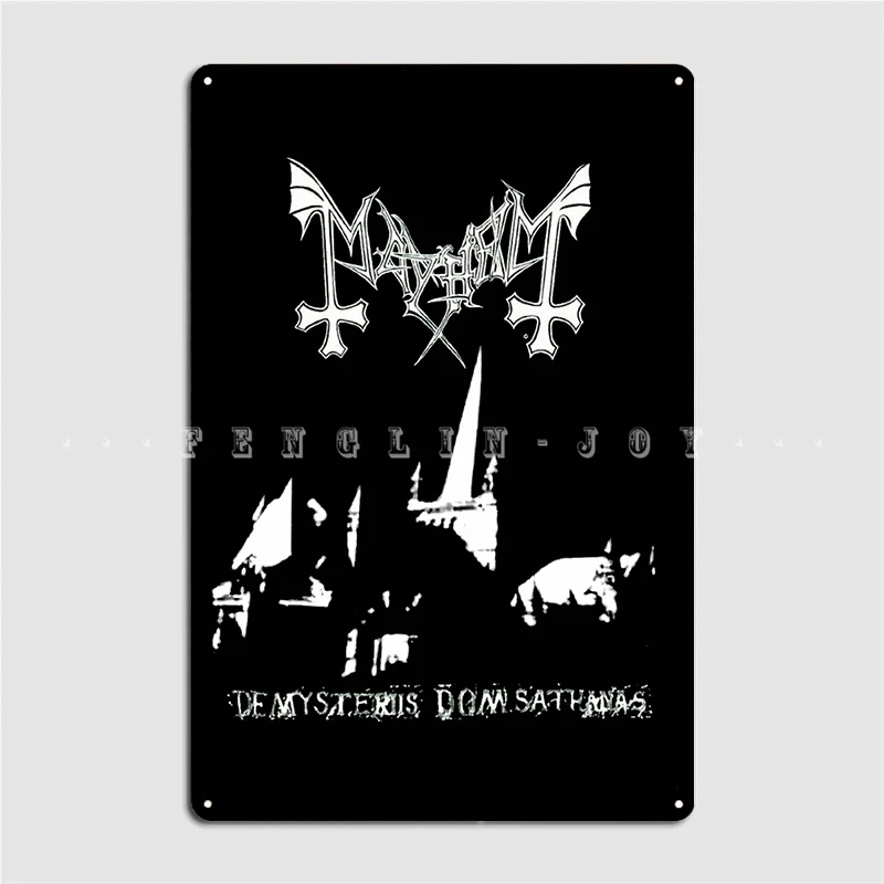 Mayhem De Mysteriis Dom Sathanas Dead Euronymous Poster Metal Plaque Cinema Living Room Pub Garage Plates Tin Sign Posters