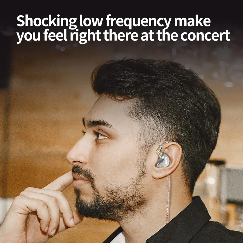 CCA CRA หูฟังซับวูฟเฟอร์หูฟัง HiFi Monitor การตัดเสียงรบกวนหูฟังกีฬาเกม Earplug หูฟัง KZ ZEX P