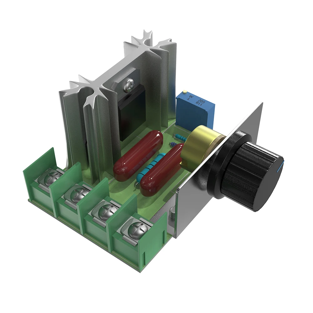 AC 220V 2000W Motor Speed Controller SCR Voltage Regulator Dimming Dimmers Thermostat Motor Controller