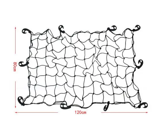 

120x80 см большой автомобиль багажник фургон грузовик грузовая сетка банджи крючки багажник на крышу подходит для гольфа Ford BMW Toyota Audi