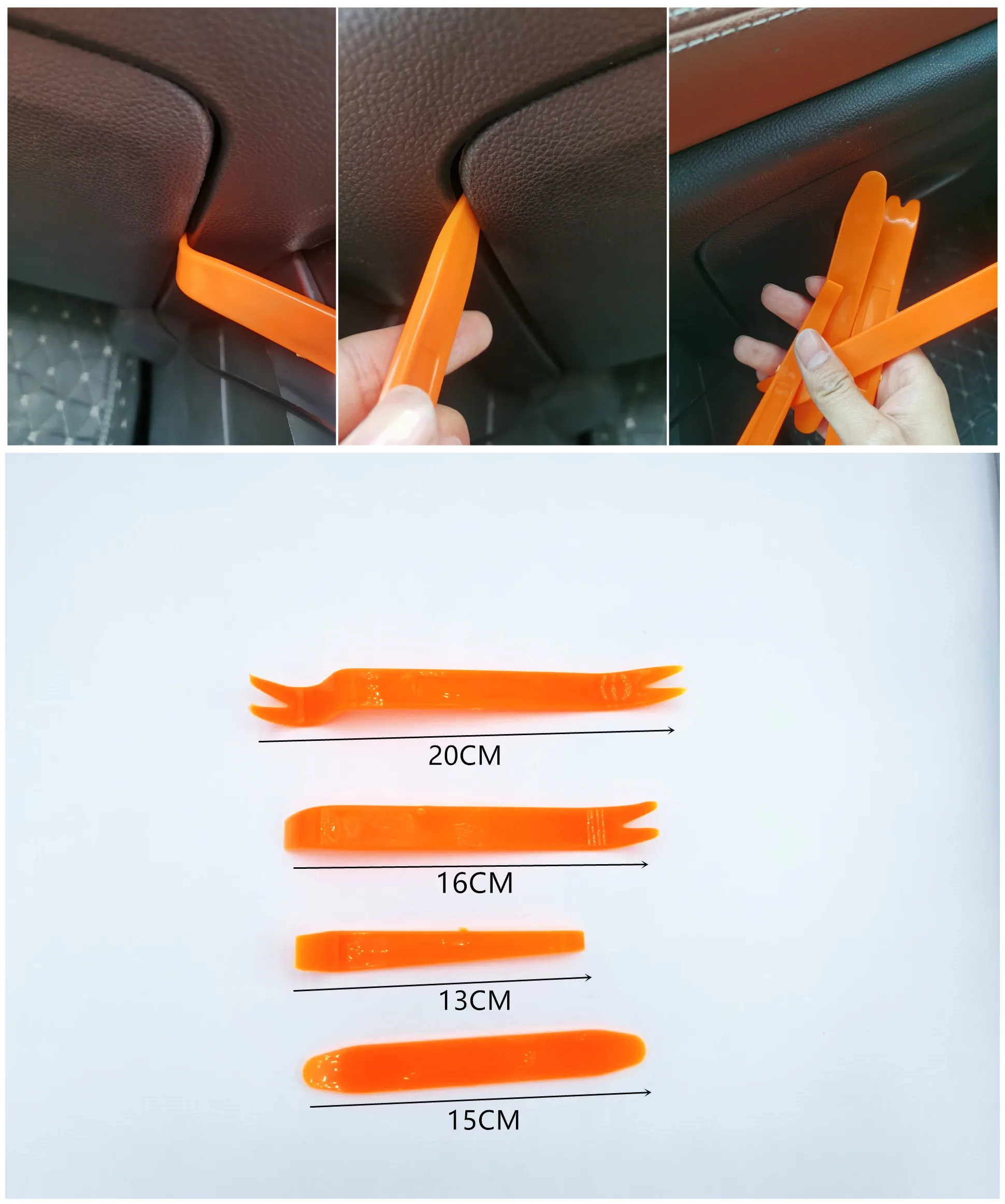 4pcs Car Removal Pry Open Tool Kit Repair Tools for BMW X1 E84 F48 X3 X4 F34 F31 F11 F07 F30 F10 X5 E53 F15 E70 E71 X6 F16