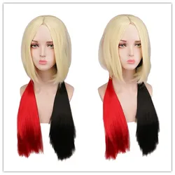 2021 New Reneecho Suicide Harley Wig Quinn Cosplay synthetic Wigs + Wig Cap