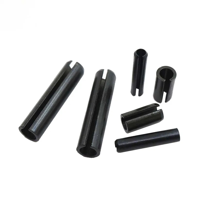10/50PCS Spring Tension Dowel M3 M4 M5 Sellock Roll Pins Slotted Spring Tendion Pins