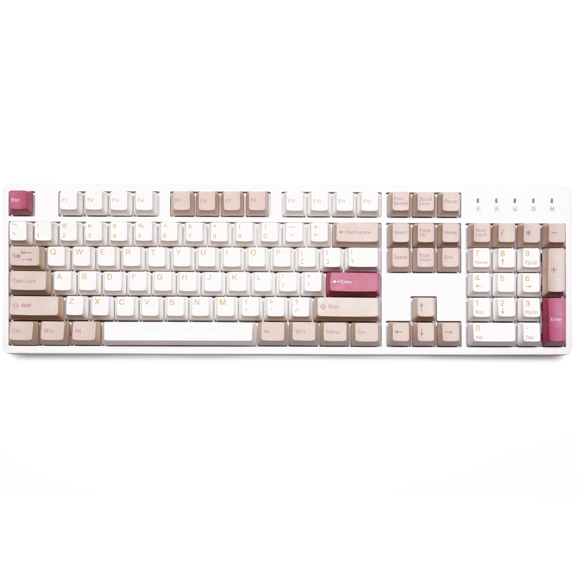 taihao Shell Sand Beach ABS double shot keycaps for diy gaming mechanical keyboard oem profile Beige Yellow Grey ISO 1.75u shift