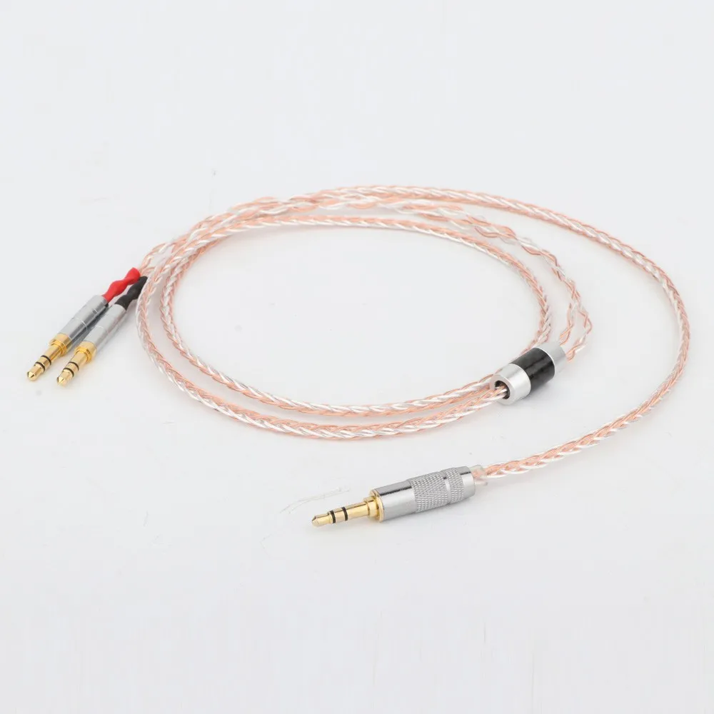 High Quality 2.5mm 8core Silver Plated Headphone Upgrade Cable for HE1000 HE400S HE560 Oppo PM-1 PM-2