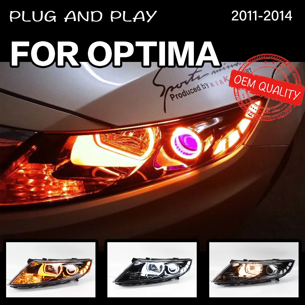 Faros delanteros LED para KIA K5 Optima 2011, 2012, 2013, 2014, repuesto