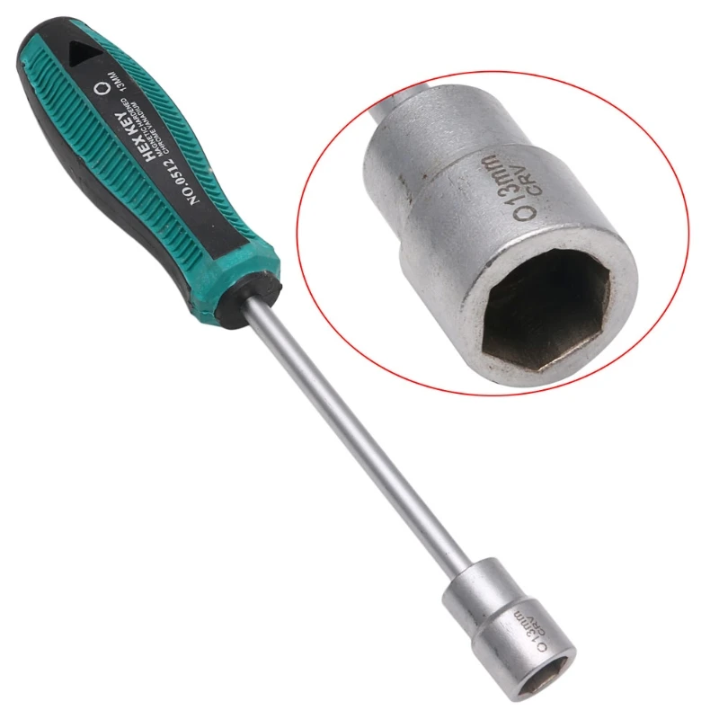 Socket Wrench Screw Driver Metal Hex Nut Key Hand Tool Screwdriver 3mm-14mm