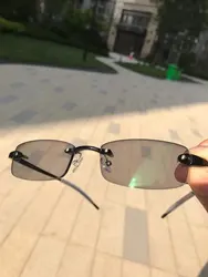 1.67 Super Thin Prescription Change Grey Brown Lenses Photochromic Anti Glare Sunglasses