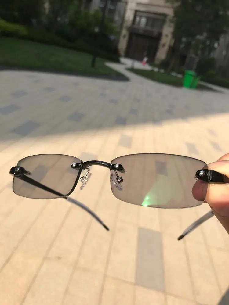 1.67 Super Thin Prescription Change Grey Brown Lenses Photochromic Anti Glare Sunglasses