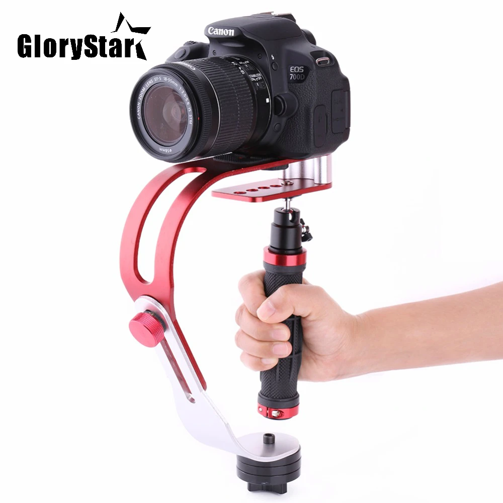 Handheld Stabilizer Gimbal for Gopro DSLR SLR Digital Camera Sport DV Aluminum Alloy estabilizador de camera DSLR Universal Red