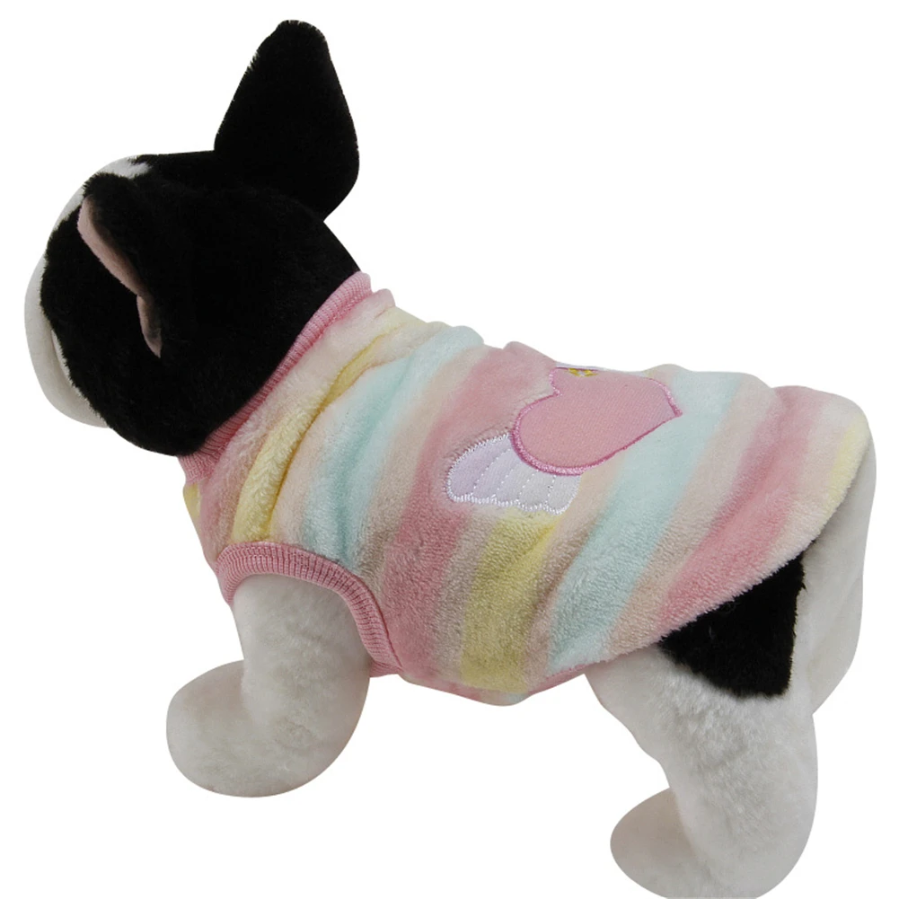 Fleece Puppy Warm Jacket Cartoon Cute French Bulldog Cat Chihuahua Shirt Jacket Dog Winter Cotton Coat Sweaters