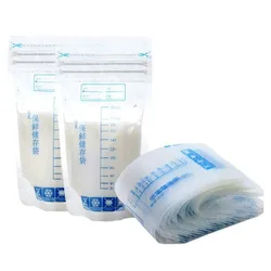 Sacos de congelador de leite materno sem BPA do bebê, sacos de alimentação seguros, armazenamento de alimentos mãe, 250ml, 10-20Pcs