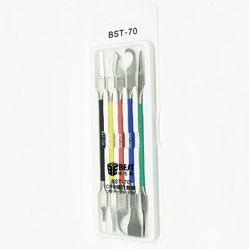 BST-70 5 Trong 1 Cao Cấp Điện Thoại Di Động Bo Mạch Chủ BGA Chip Loại Bỏ Sửa Chữa Bộ Dụng Cụ Bật Nắp Vi Mạch Lưỡi Dao CPU tẩy Keo Bụi