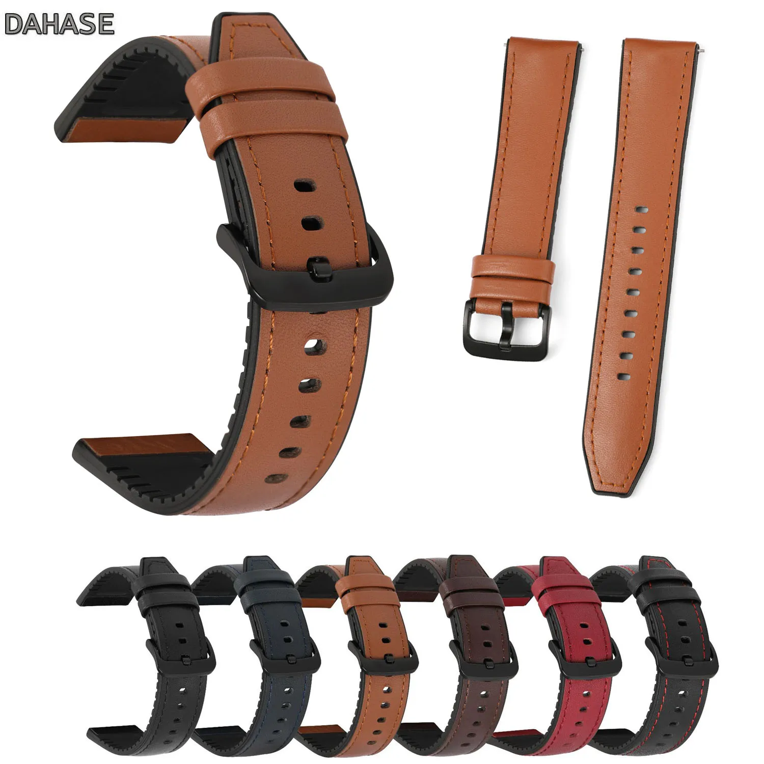 

Ремешок силиконовый из натуральной кожи для наручных часов, браслет для Samsung Galaxy Watch 3 41 мм 45 мм/Galaxy Active 2 40 мм 44 мм, 20 мм 22 мм