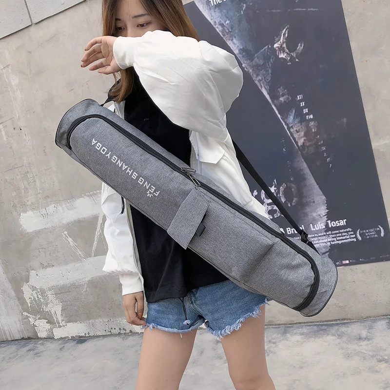 Waterproof PU Yoga Mat Bag, Large Gym Mat Bag, Big Capacity Backpack, Pilates Mat Case, Gym Carriers (Yoga Mat Not including)