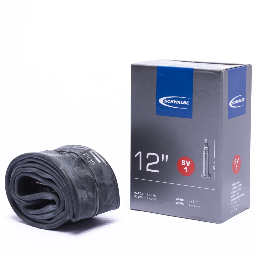 12Inch Schwalbe Fiets Binnenband SV1 12X1.75 12X2.00 12X2.10 12X2.25 47-203 50-203 54-203 62-203