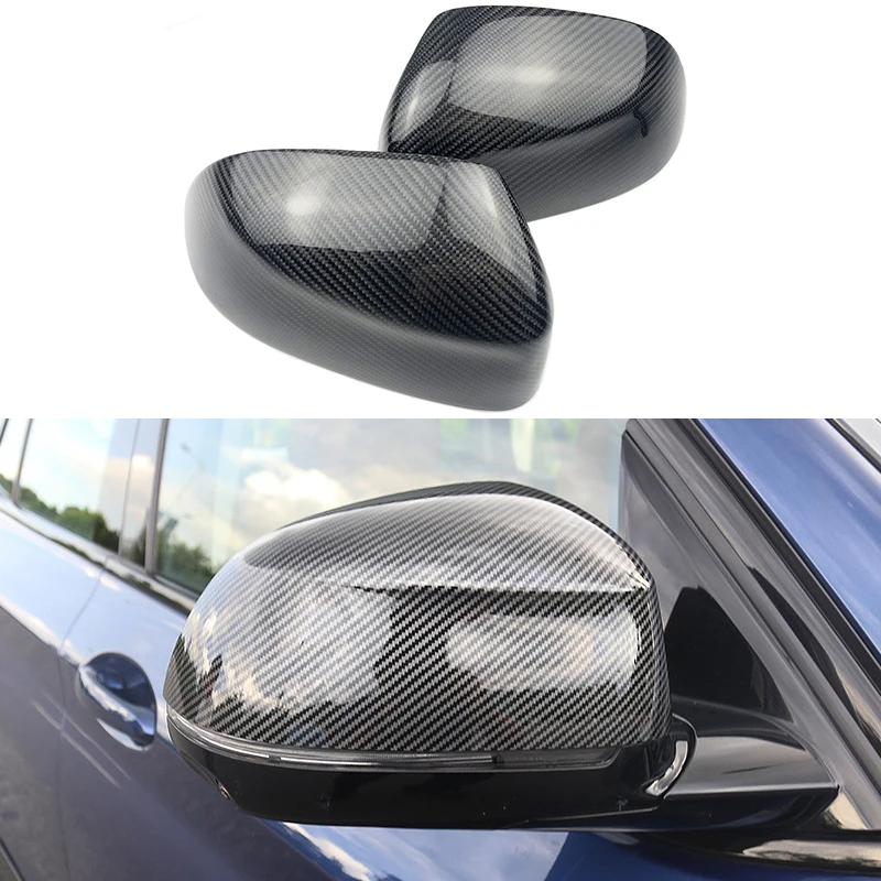 

Fit for BMW X3 G01 X4 G02 X5 G05 X7 G07 2018-2020 Car Door Rear View Mirror Cover Carbon Fiber Rearview Mirror Cover Cap