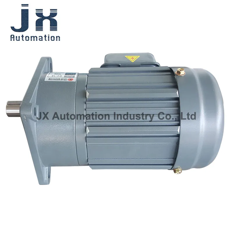 WANXIN Induction Motor GV19-200-13S Three Phase 1/4 HP Vertical Type Brake Speed Reducer 1:13 Shaft Diameter 19mm